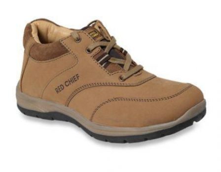 Rust Leather Casual Shoes