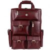 genuine leather backpack laptop bag picture